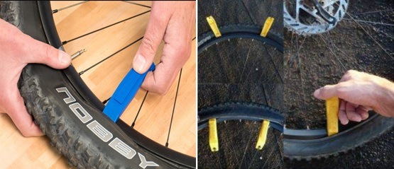 як зняти шину з велосипеда